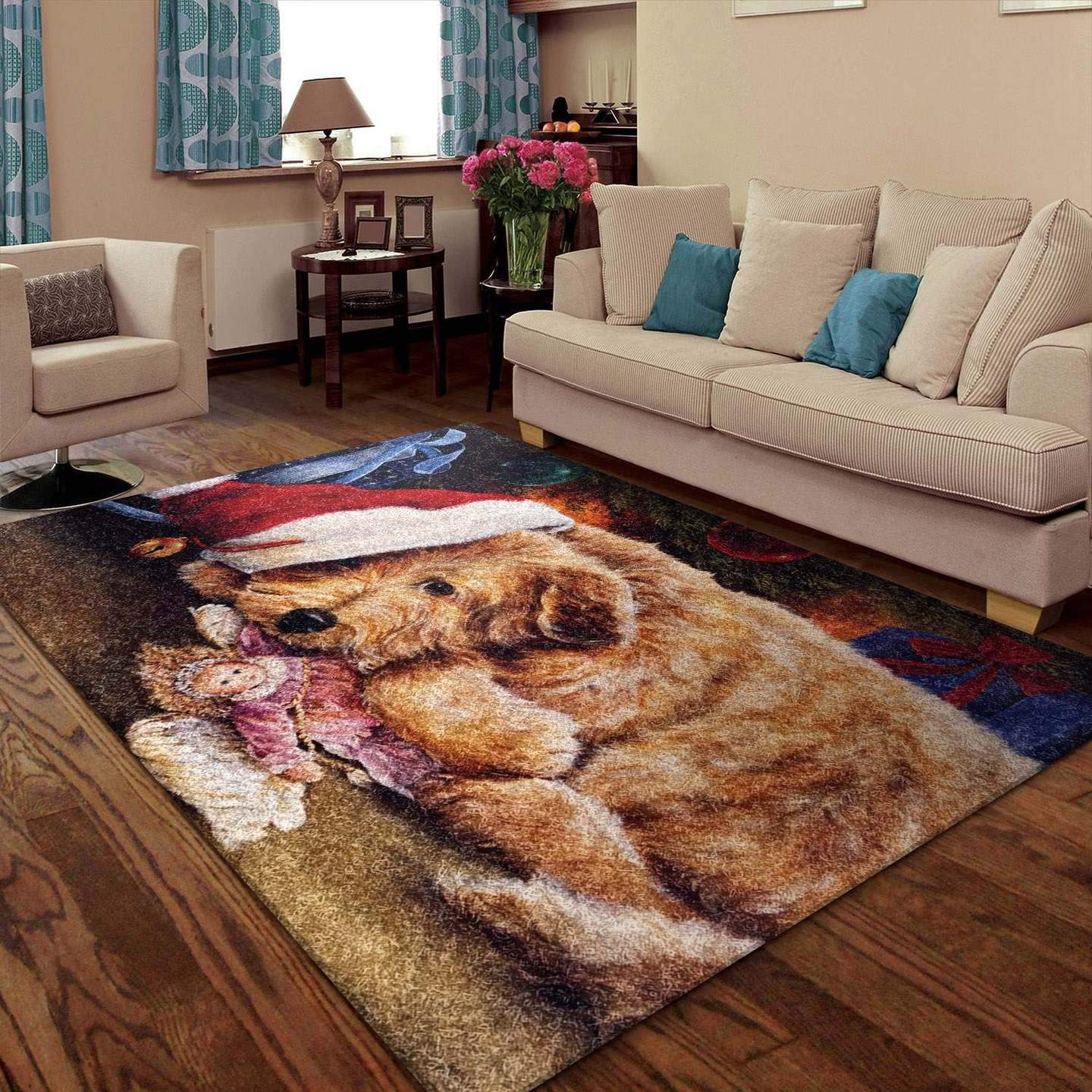Christmas dog type 514 Rug - Collection Home Decor Area Carpet Gift For Lover Living room