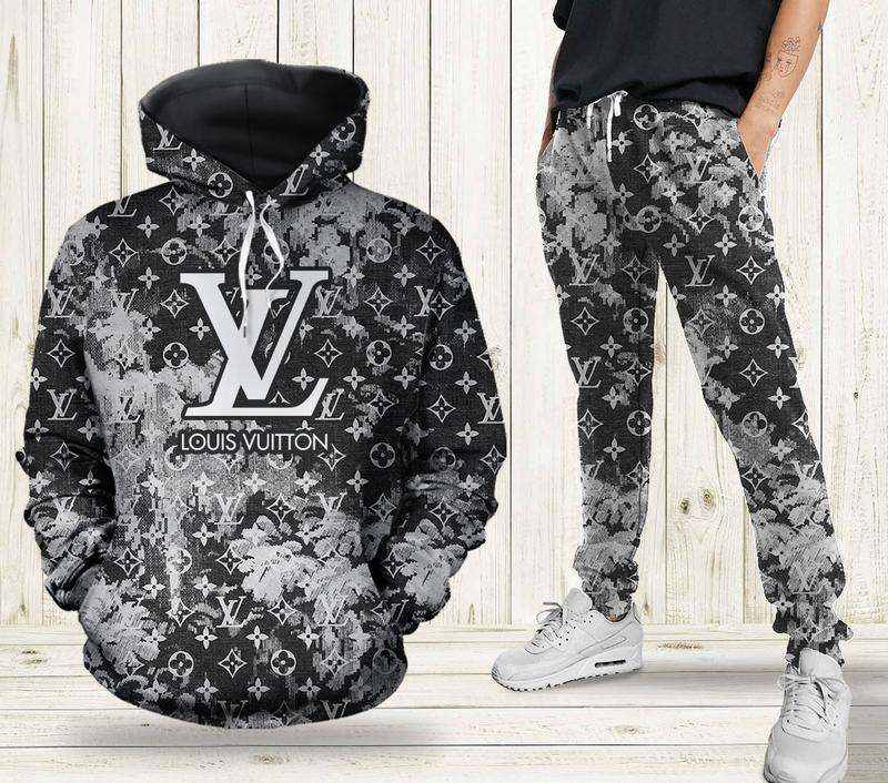 Louis vuitton hoodie sweatpants pants lv luxury brand clothing clothes outfit for men-65 Hoodie Long Pants 3D Set