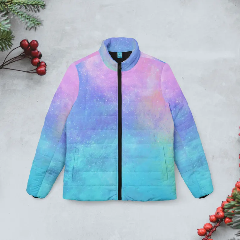 osmic Snake Womens Puffer Jacket