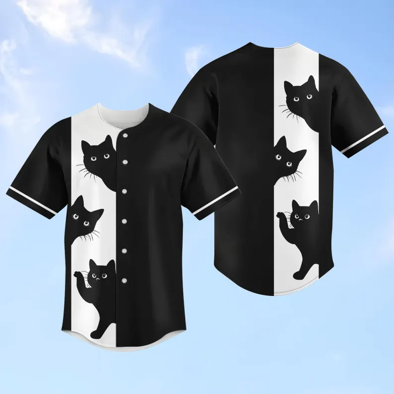 Black Cat Baseball Jersey