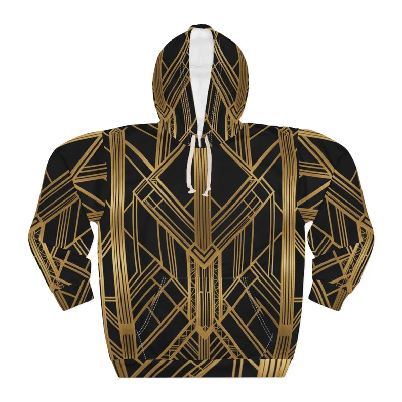 Art Deco All Over Print AOP Unisex Pullover Hoodie