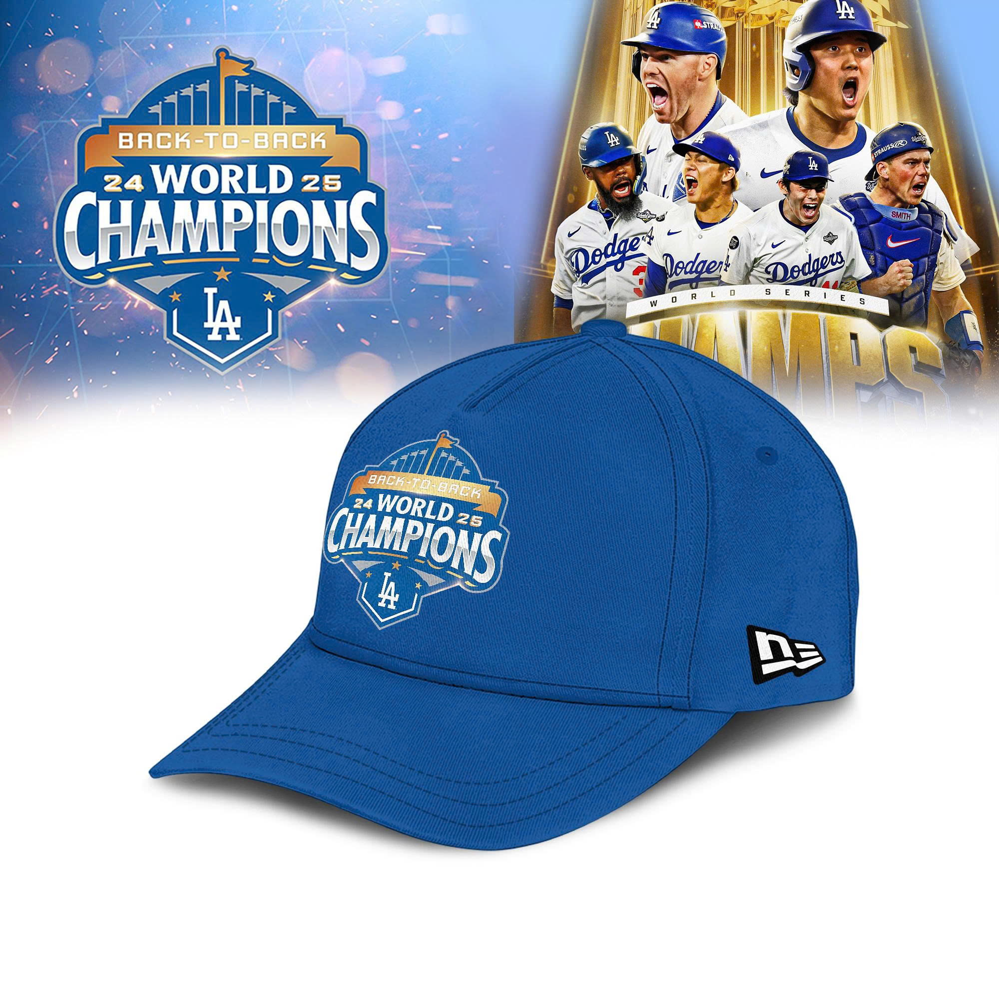 Los Angeles Dodgers 2025 World Series Champions Cap - RP007
