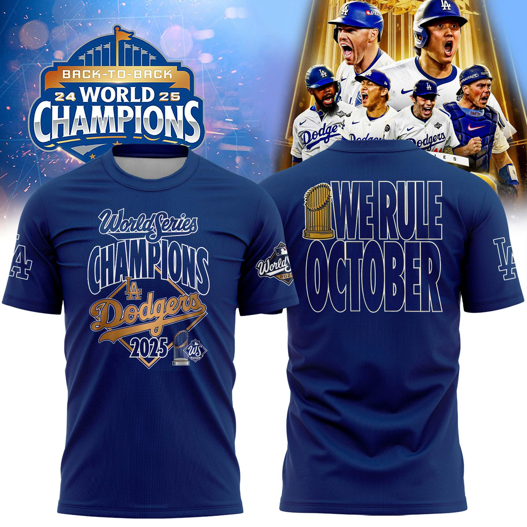 Los Angeles Dodgers 2025 World Series Champions - GJ016