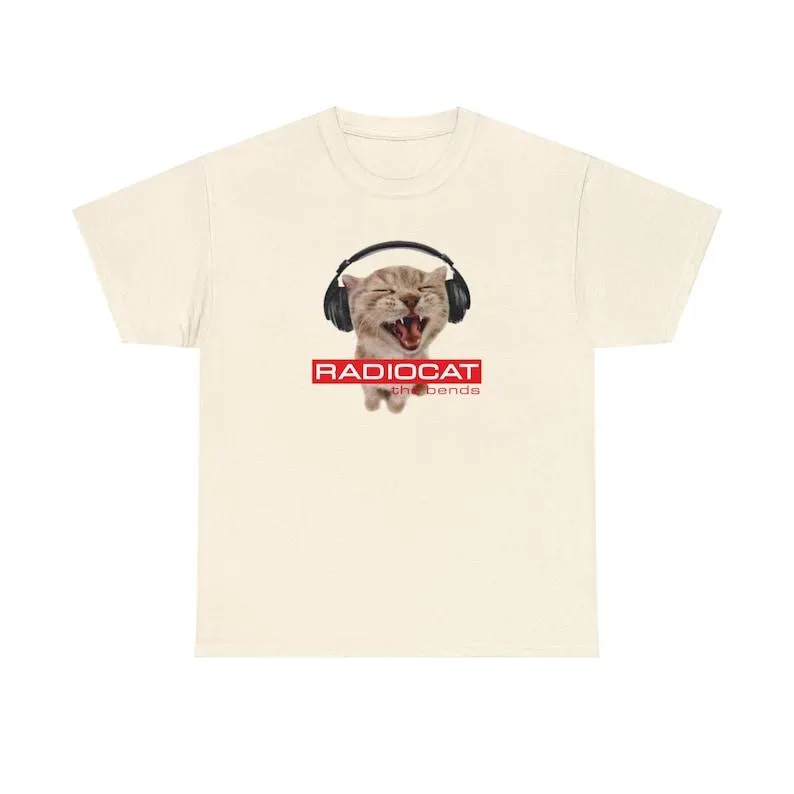 RadioHead Cat T-shirt White Unisex Cotton S-5XL