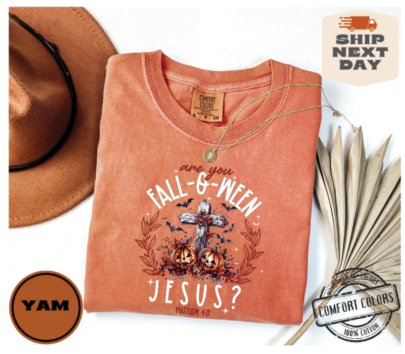 Are You Fall-O-Ween Jesus Comfort Colors®, Retro Fall Religious Shirt, Jesus Shirt, Christian Halloween Sweatshirt, Funny Pumpkin Crewneck