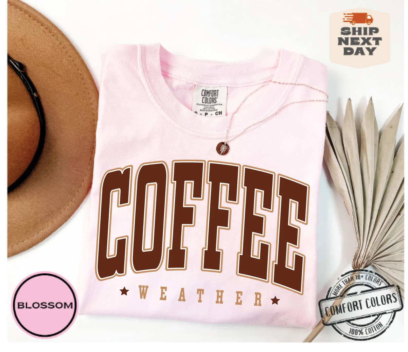 Coffee Weather Sweatshirt Comfort Colors®, Retro Fall Crewneck, Coffee Lover Shirt, Autumn Women Sweater, Winter Season Pullover, Coffee Tee