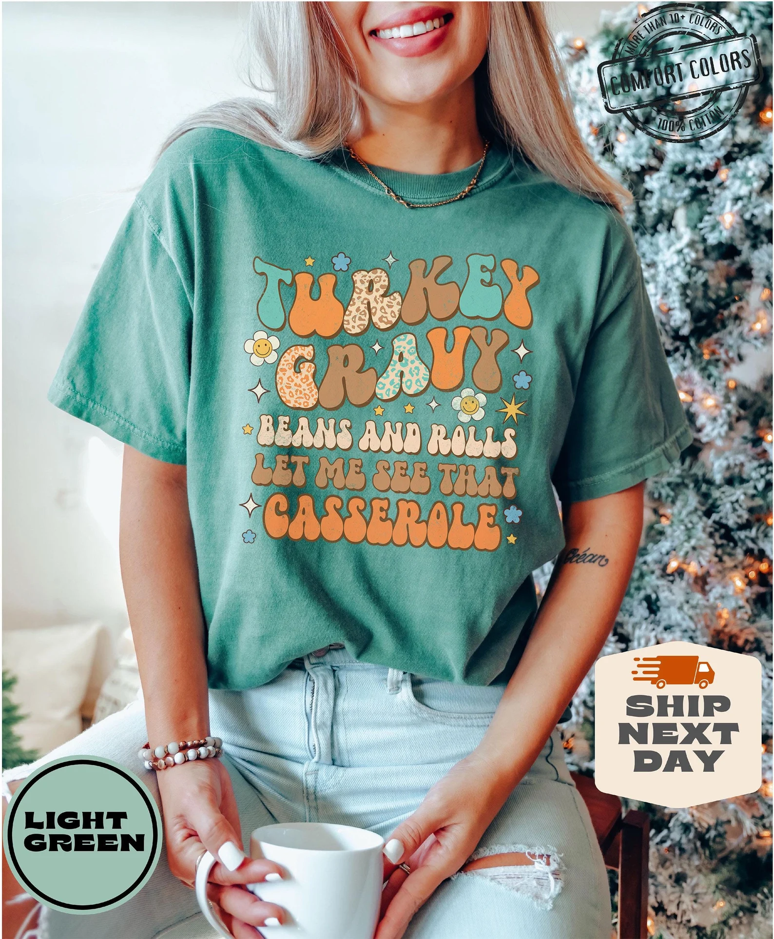 Turkey Gravy Beans And Rolls Let Me See That Casserole Comfort Colors®, Funny Thanksgiving Shirt, Thanksgiving Family Sweatshirt, Fall Shirt