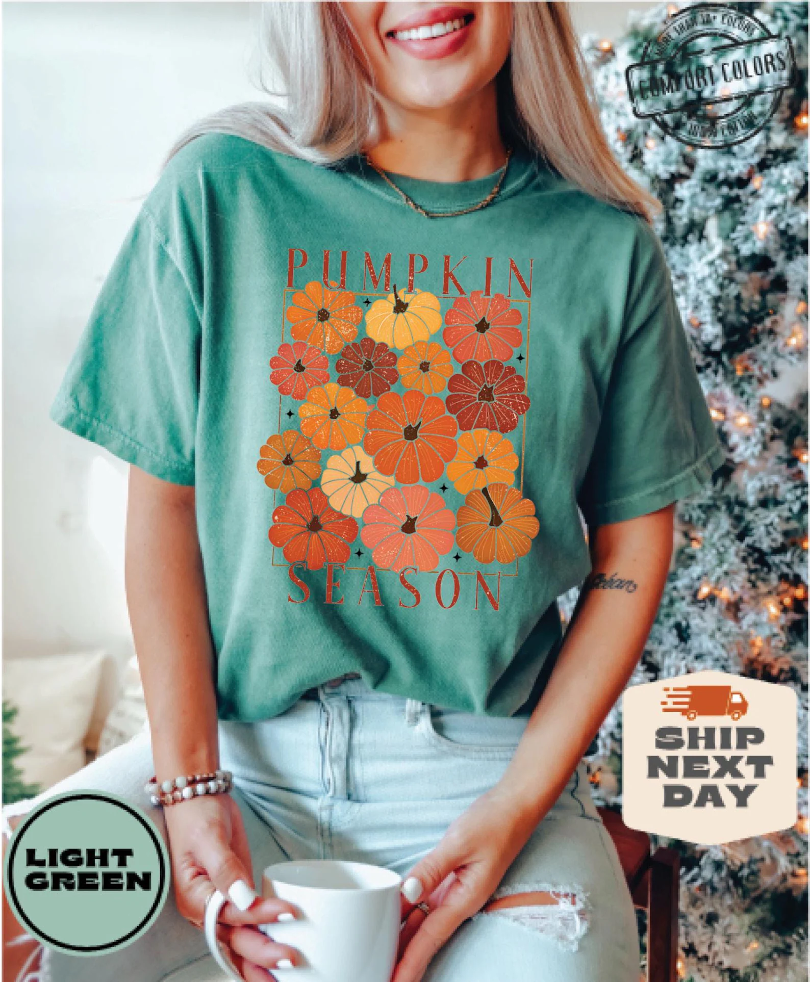 Retro Pumpkin Season Sweatshirt Comfort Colors®, Women Fall Shirt, Thanksgiving Shirt, Cute Fall Sweat, Autumn Clothing, Halloween Crewneck