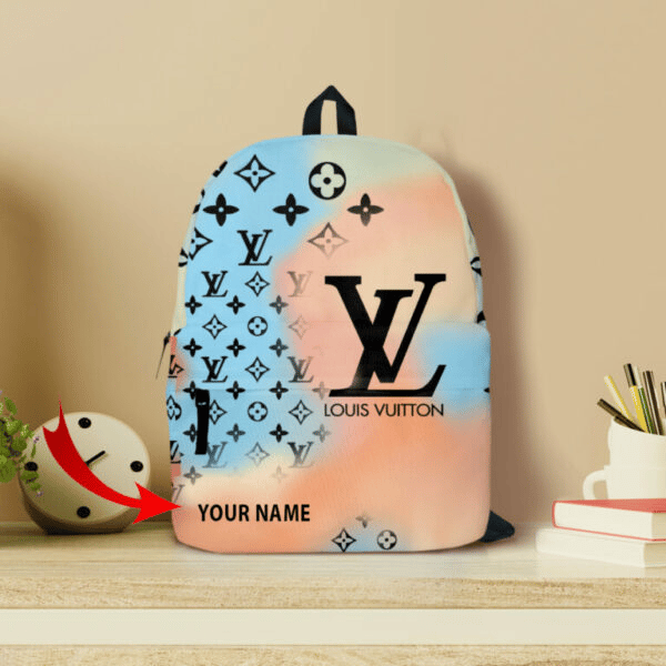 Louis vuitton lv customized all-over-printed backpack