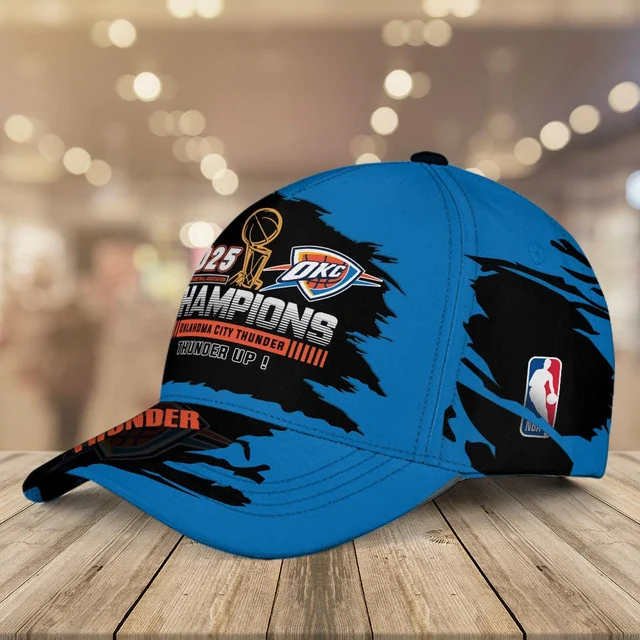 Oklahoma City Thunders Champions 2025 Limited Edition Cap - NBA014