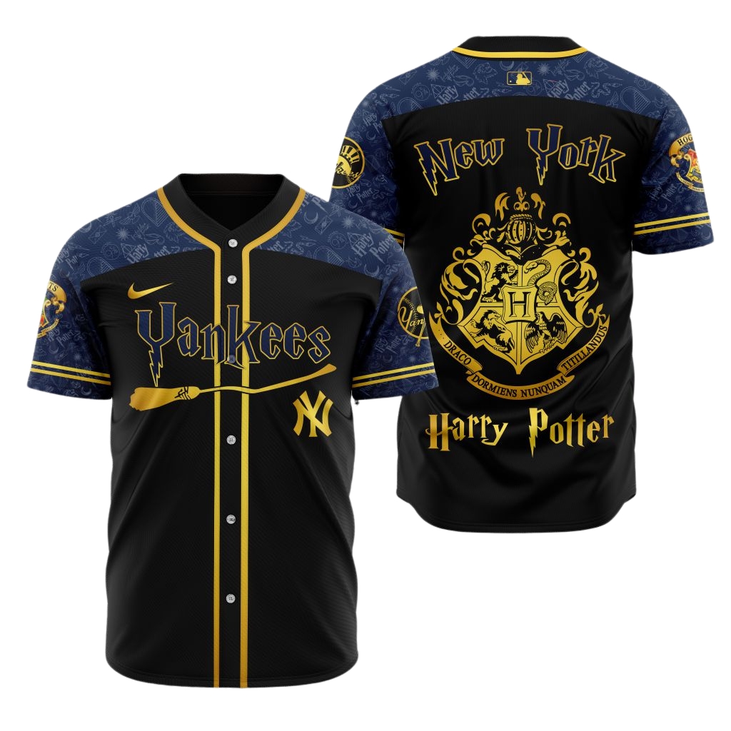 Premium MLB New York Yankees X Harry Potter Baseball Jersey - NYY0109