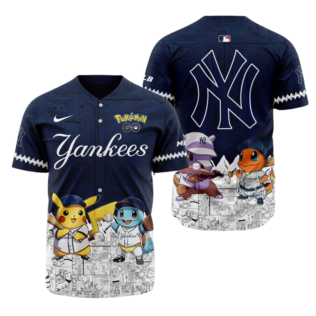 Premium MLB New York Yankees X Pokemon Jersey - NYY0114