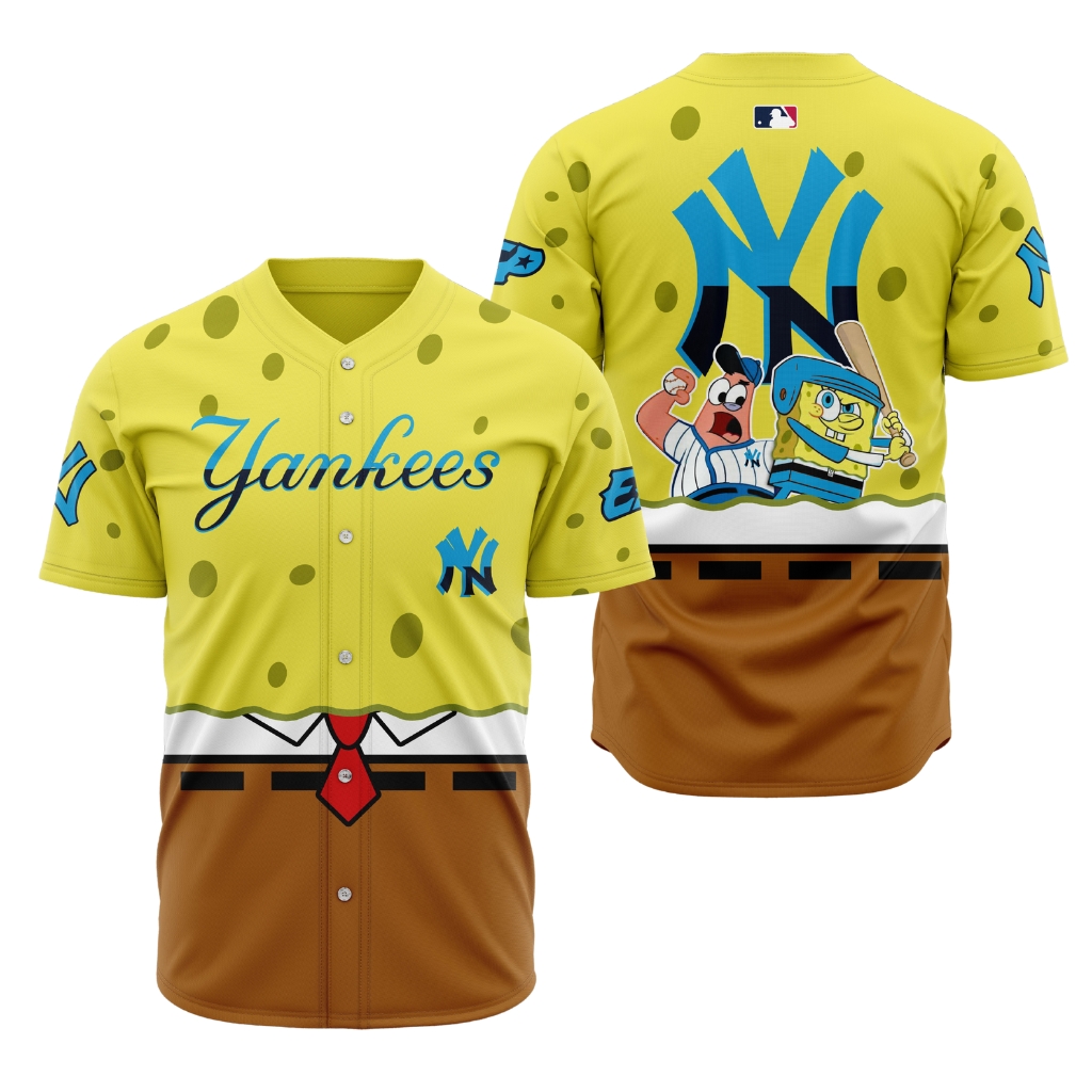 Premium MLB New York Yankees X SpongeBob SquarePants Jersey - NYY0119