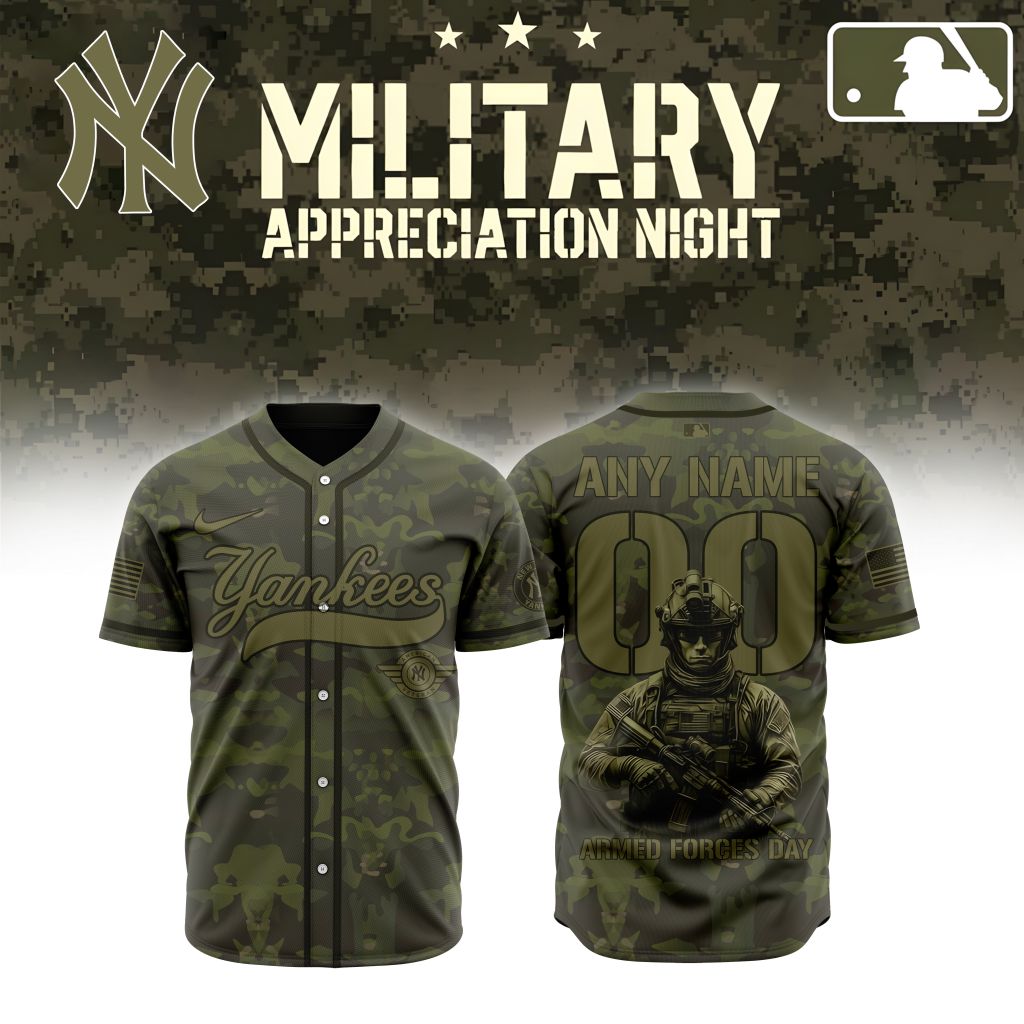 Premium MLB New York Yankees Military Appreciation Month Baseball Jersey - NYY093