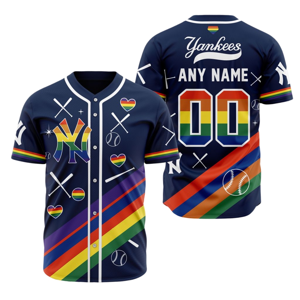 Premium MLB New York Yankees Pride Heritage Baseball Jersey - NYY097