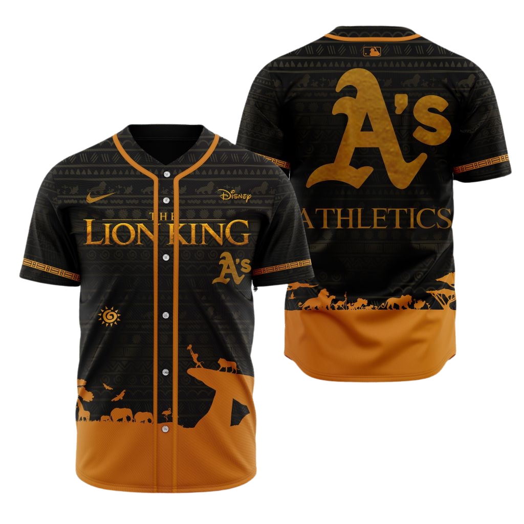 Premium MLB Oakland Athletics X The Lion King Baseball Jersey - OA0110