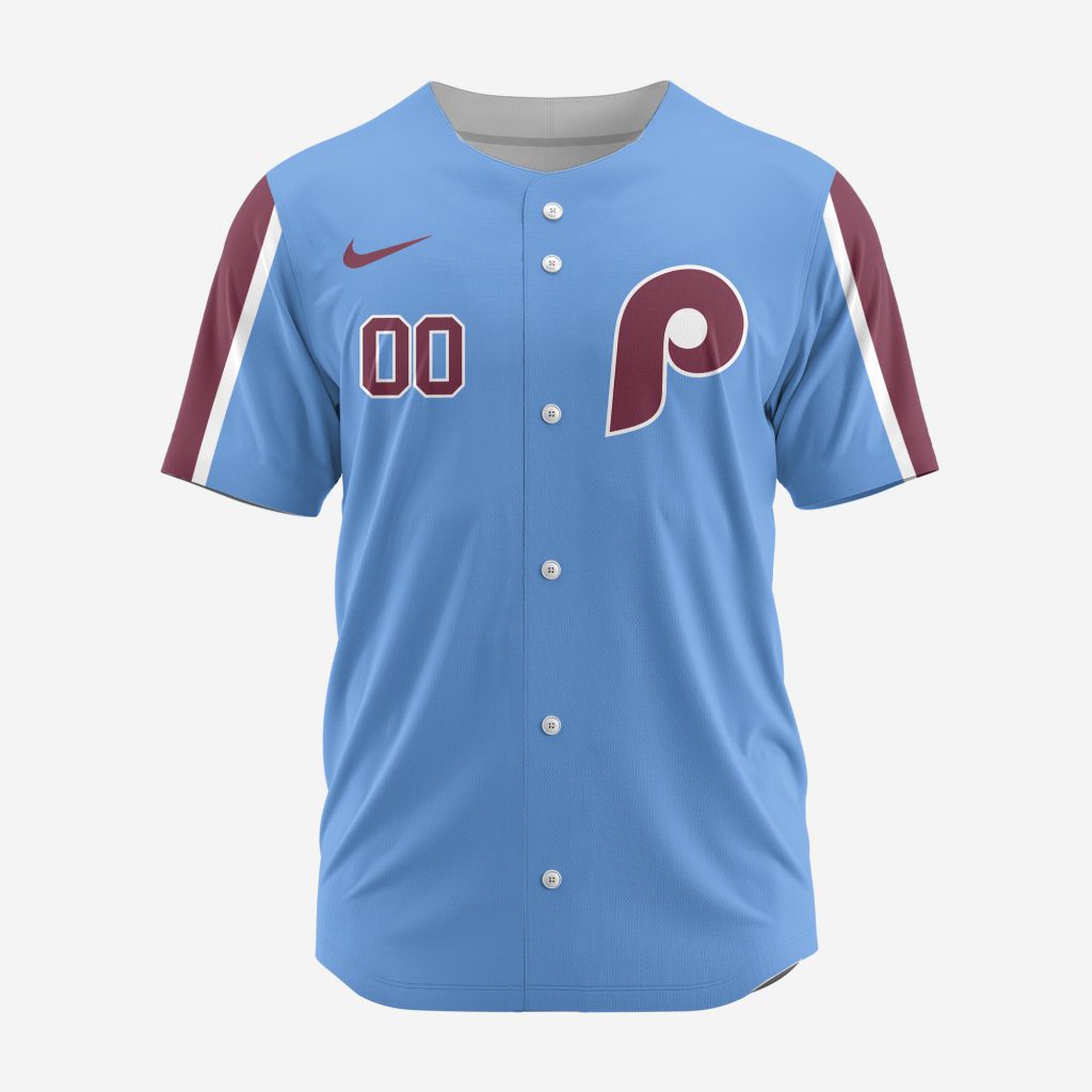 MLB Philadelphia Phillies Personalized Alternate 02 Baseball Jersey - PP09