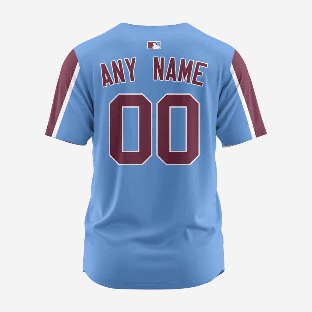 MLB Philadelphia Phillies Personalized Alternate 02 Baseball Jersey - PP09