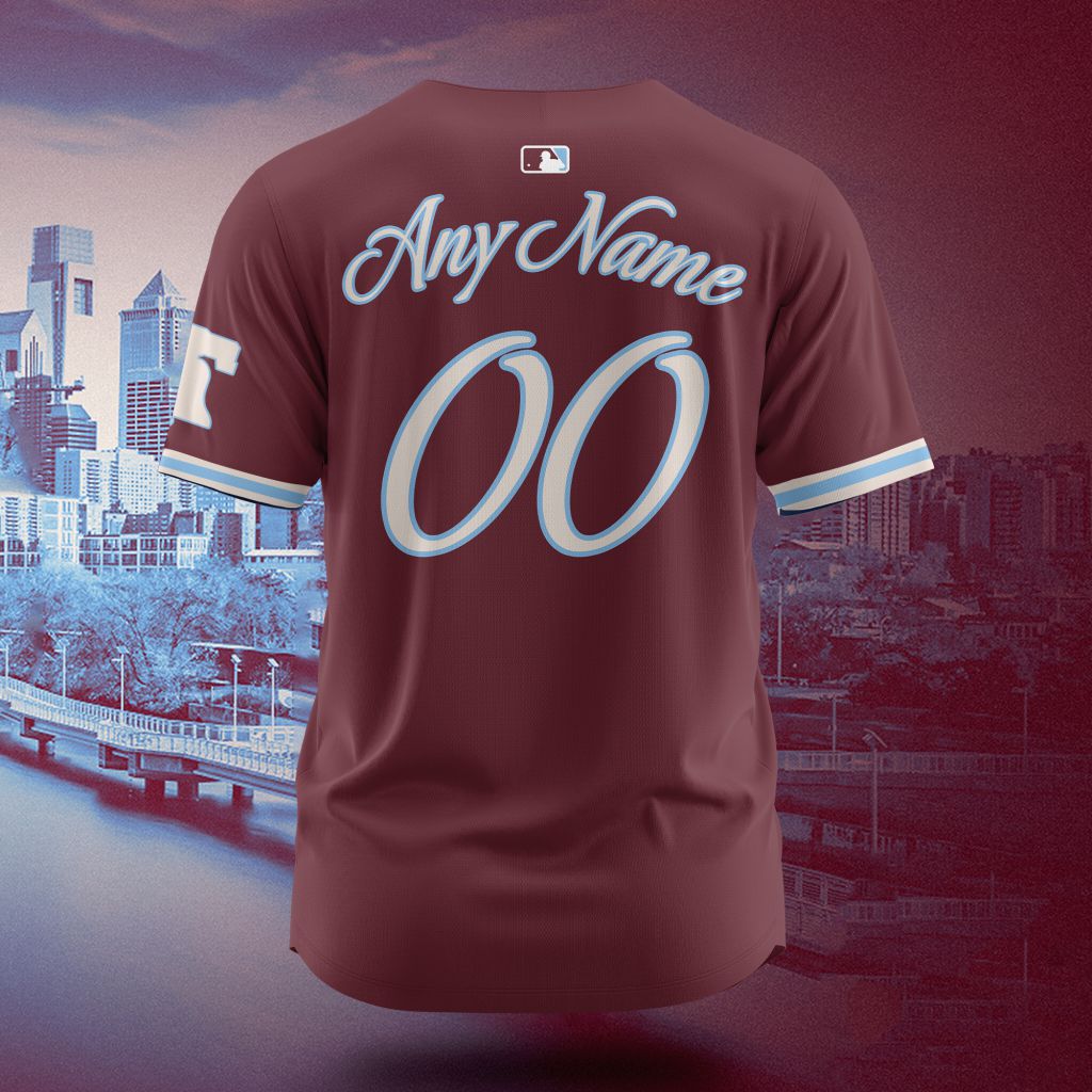 MLB Philadelphia Phillies Personalized City Connect Concept Design Baseball Jersey - PP013