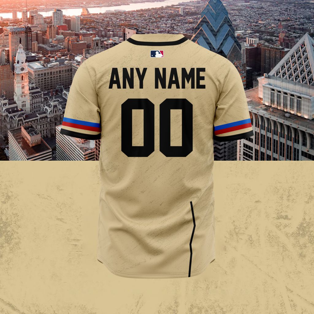 MLB Philadelphia Phillies Special City Connect Design Baseball Jersey - PP035