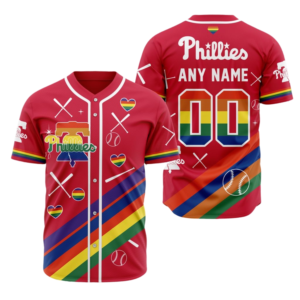 Premium MLB Philadelphia Phillies Pride Heritage Baseball Jersey - PP0100