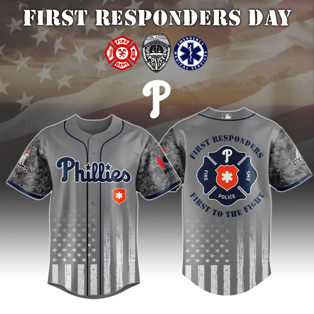 Premium MLB Philadelphia Phillies First Responders Day Baseball Jersey - PP086