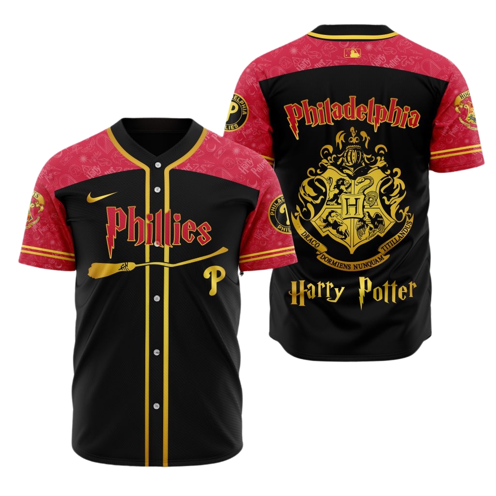 Premium MLB Philadelphia Phillies X Harry Potter Baseball Jersey - PP0112
