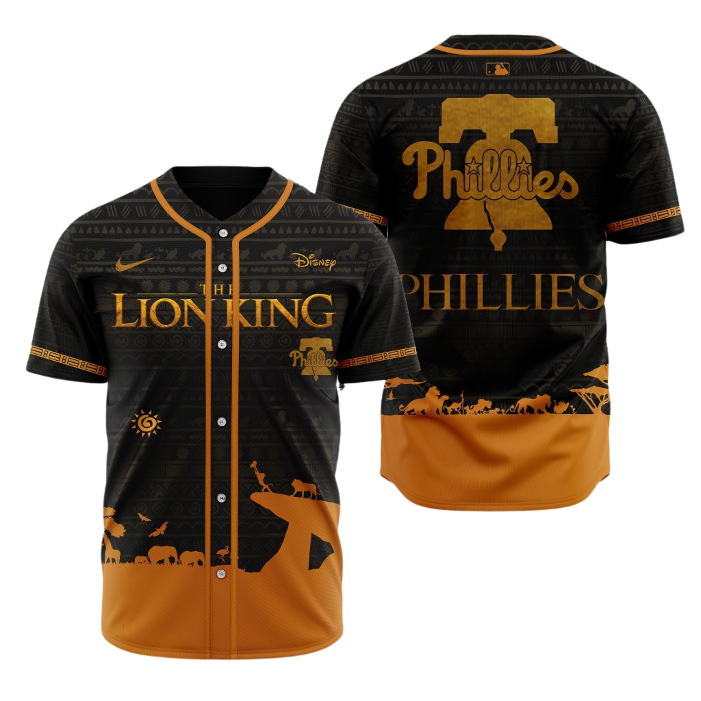 Premium MLB Philadelphia Phillies X The Lion King Baseball Jersey - PP0129
