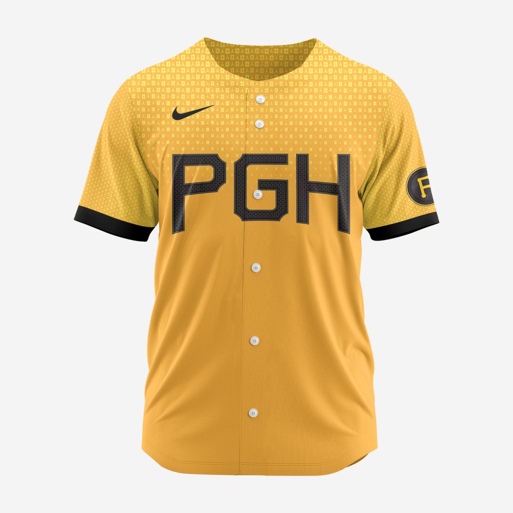 MLB Pittsburgh Pirates Personalized 2024 City Connect Baseball Jersey Design - PIPI03