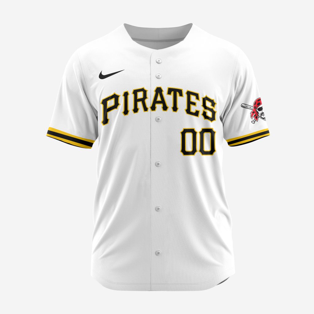 MLB Pittsburgh Pirates Personalized 2024 Home Baseball Jersey - PIPI05