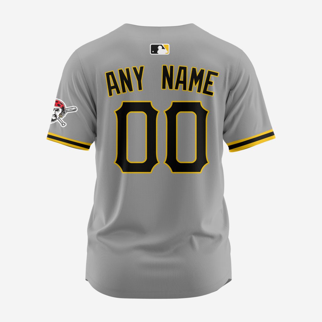 MLB Pittsburgh Pirates Personalized 2024 Road Baseball Jersey - PIPI09