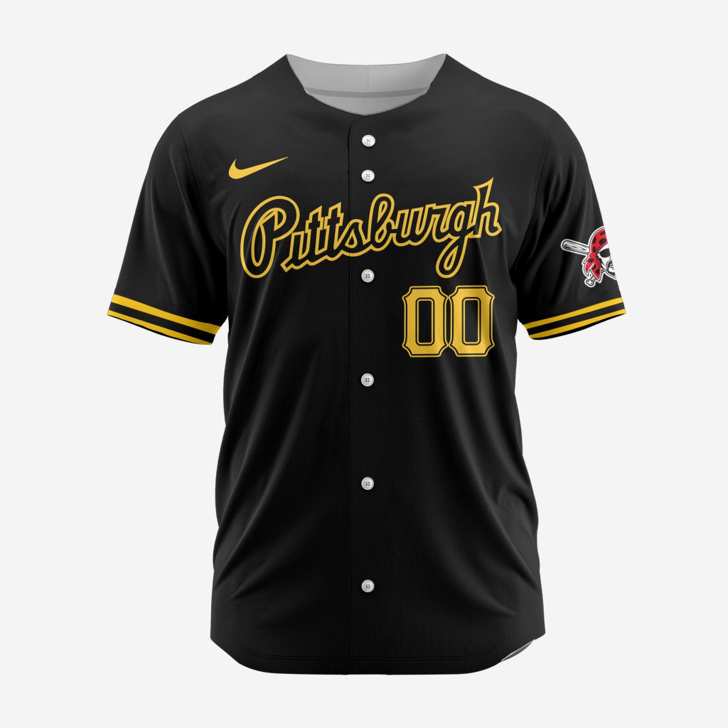 MLB Pittsburgh Pirates Personalized Alternate 02 Baseball Jersey - PIPI011