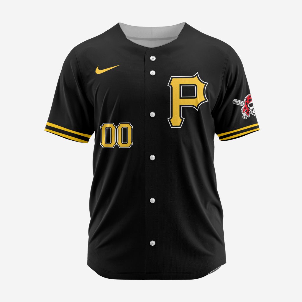 MLB Pittsburgh Pirates Personalized Alternate Baseball Jersey - PIPI013