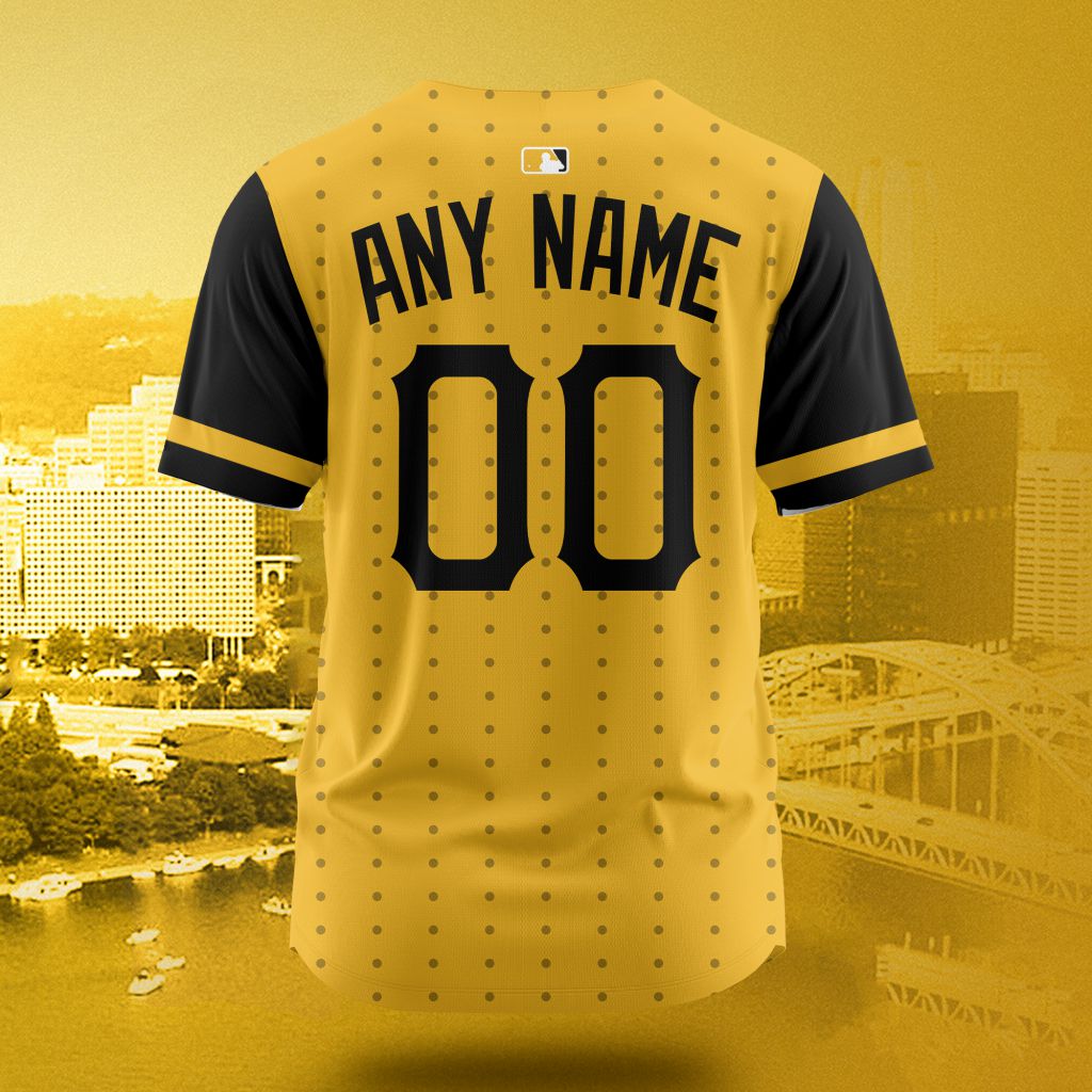 MLB Pittsburgh Pirates Personalized City Connect Concept Design Baseball Jersey - PIPI015