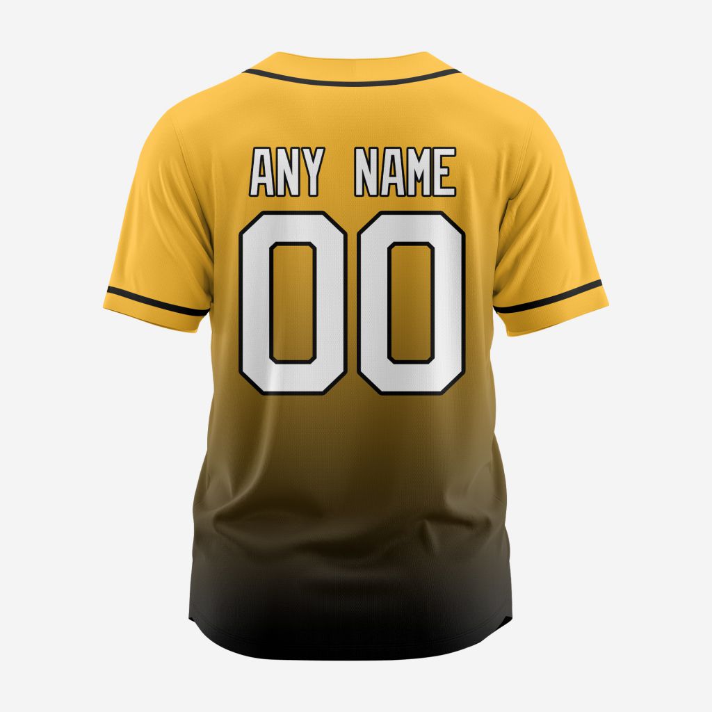 MLB Pittsburgh Pirates Personalized Gradient Design Baseball Jersey - PIPI016