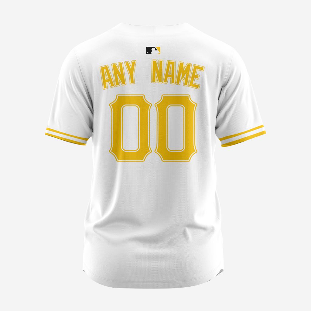 MLB Pittsburgh Pirates Personalized Reverse Retro Concept Design Baseball Jersey - PIPI028
