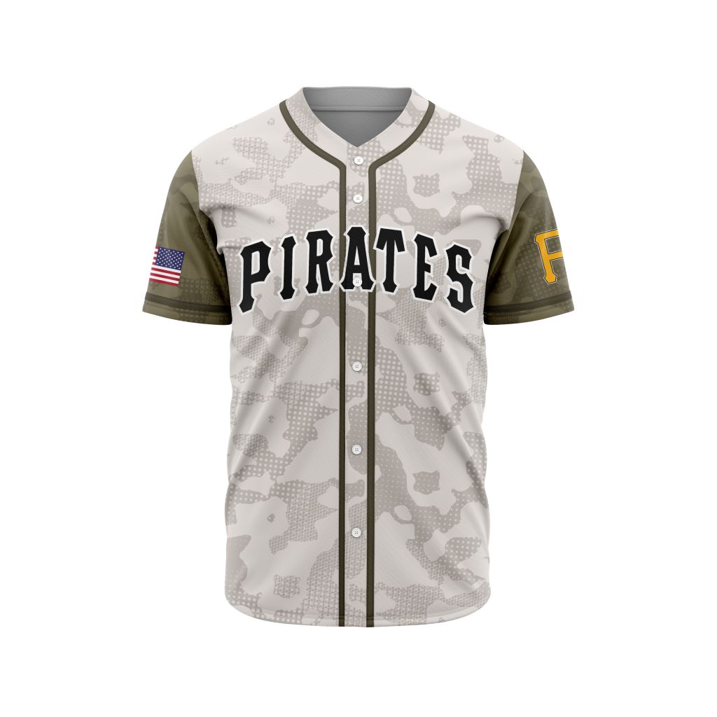 MLB Pittsburgh Pirates Special Armed Forces Day Design Baseball Jersey - PIPI030