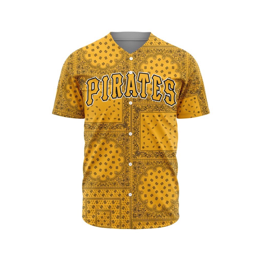 MLB Pittsburgh Pirates Special Paisley Design Baseball Jersey - PIPI055