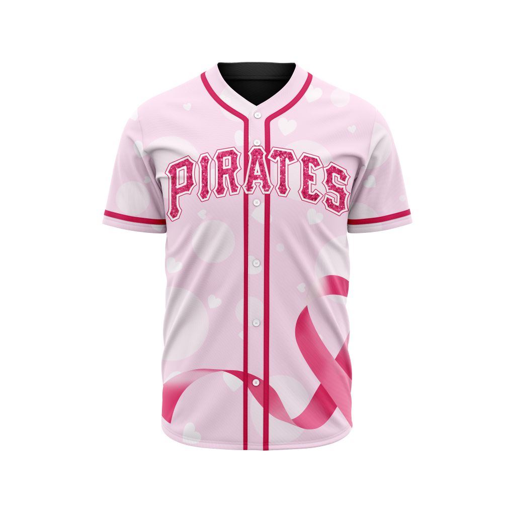 MLB Pittsburgh Pirates Special Pink Design Fight Breast Cancer Baseball Jersey - PIPI057