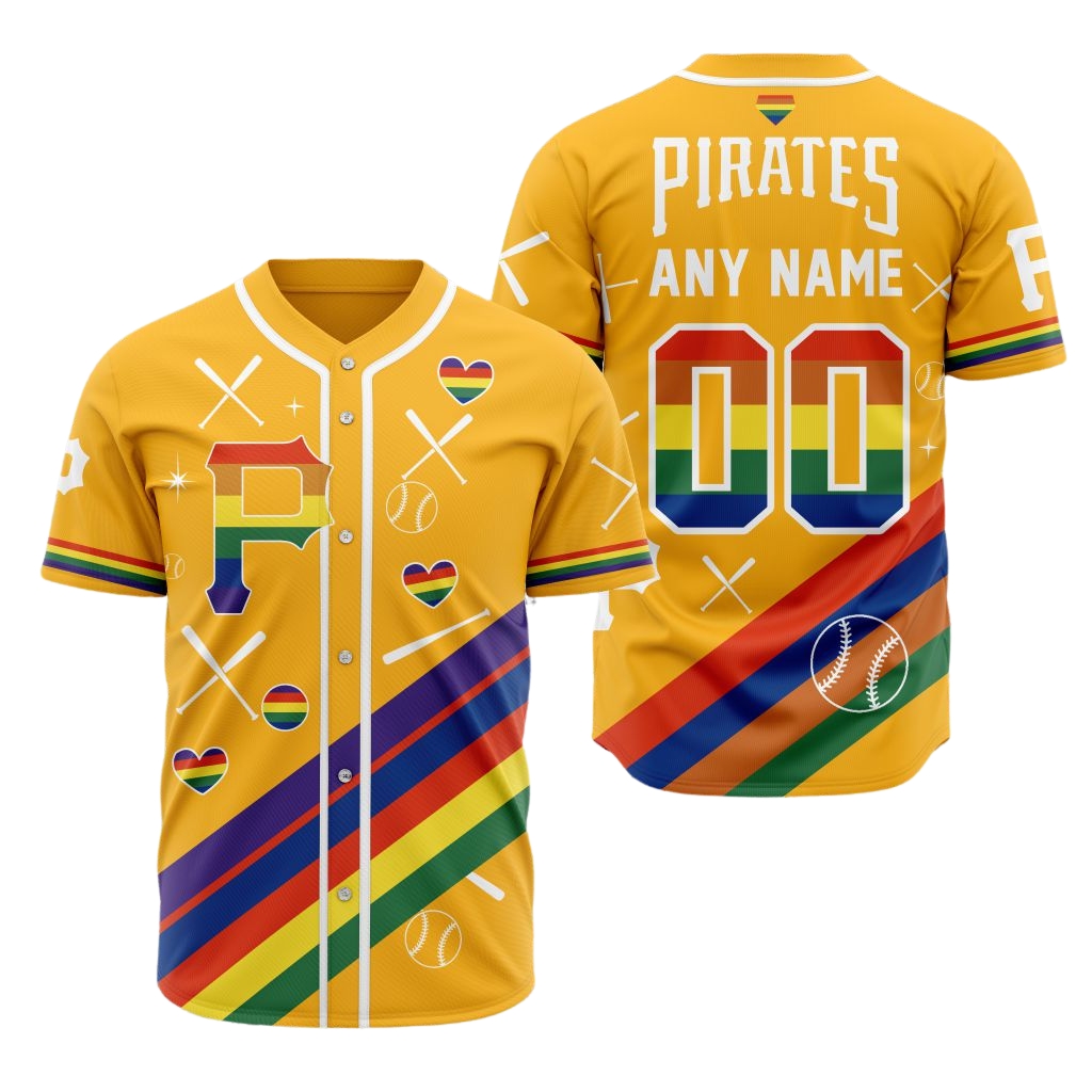Premium MLB Pittsburgh Pirates Pride Heritage Baseball Jersey - PIPI0103