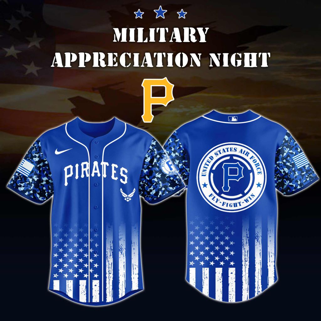 Premium MLB Pittsburgh Pirates Air Force Military Appreciation Baseball Jersey - PIPI085