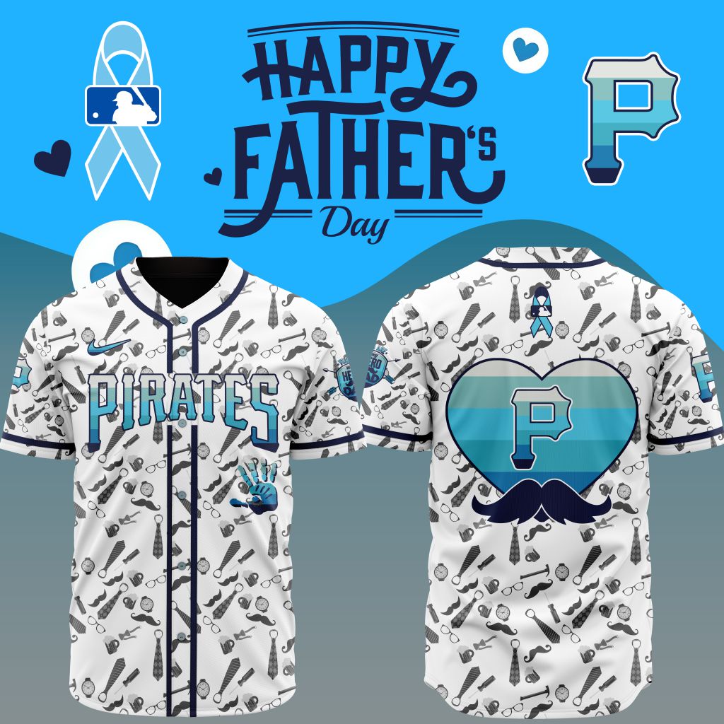 Premium MLB Pittsburgh Pirates Happy Father’s Day Baseball Jersey - PIPI091