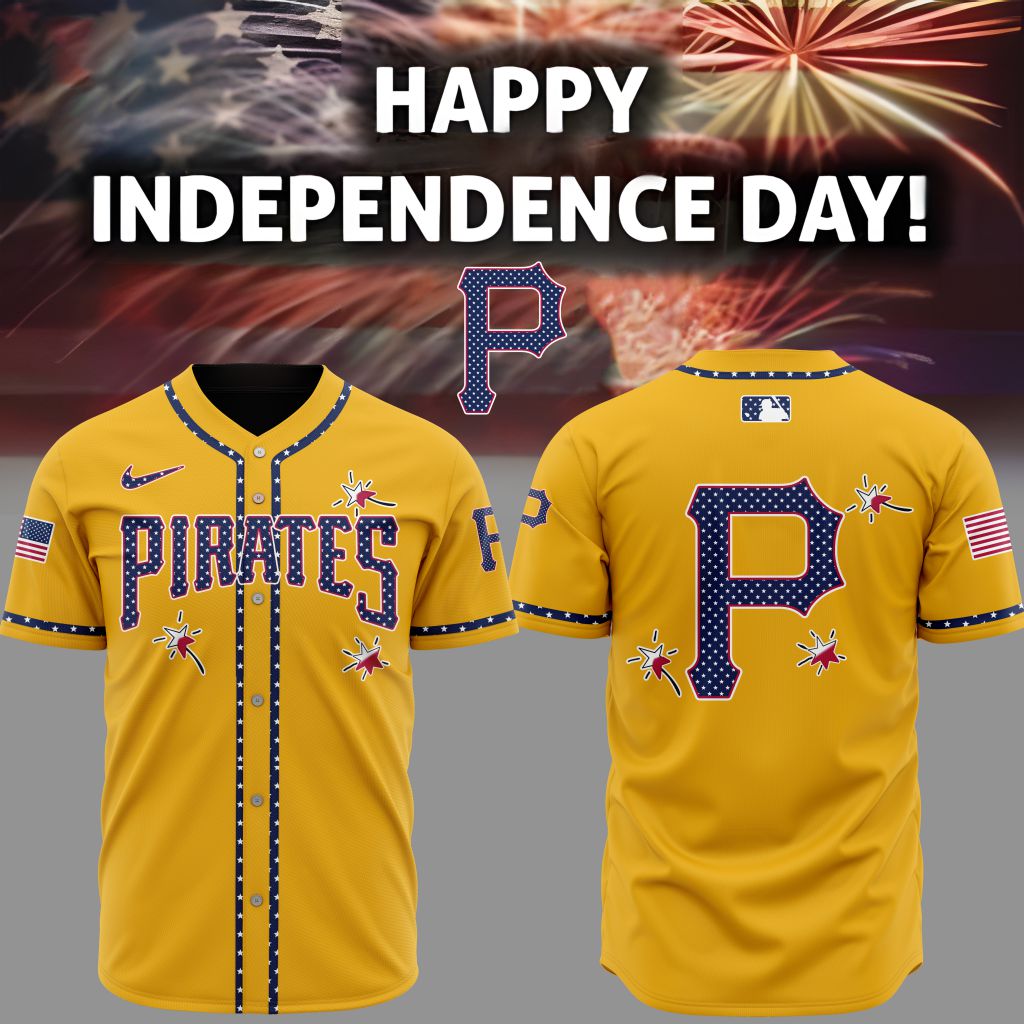 Premium MLB Pittsburgh Pirates Happy Independence Day Baseball Jersey - PIPI092