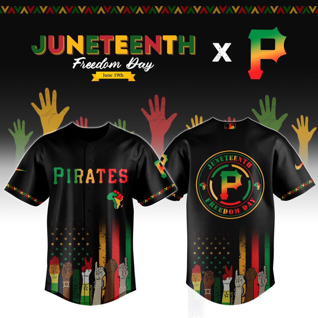 Premium MLB Pittsburgh Pirates Juneteenth Freedom Day Baseball Jersey - PIPI096