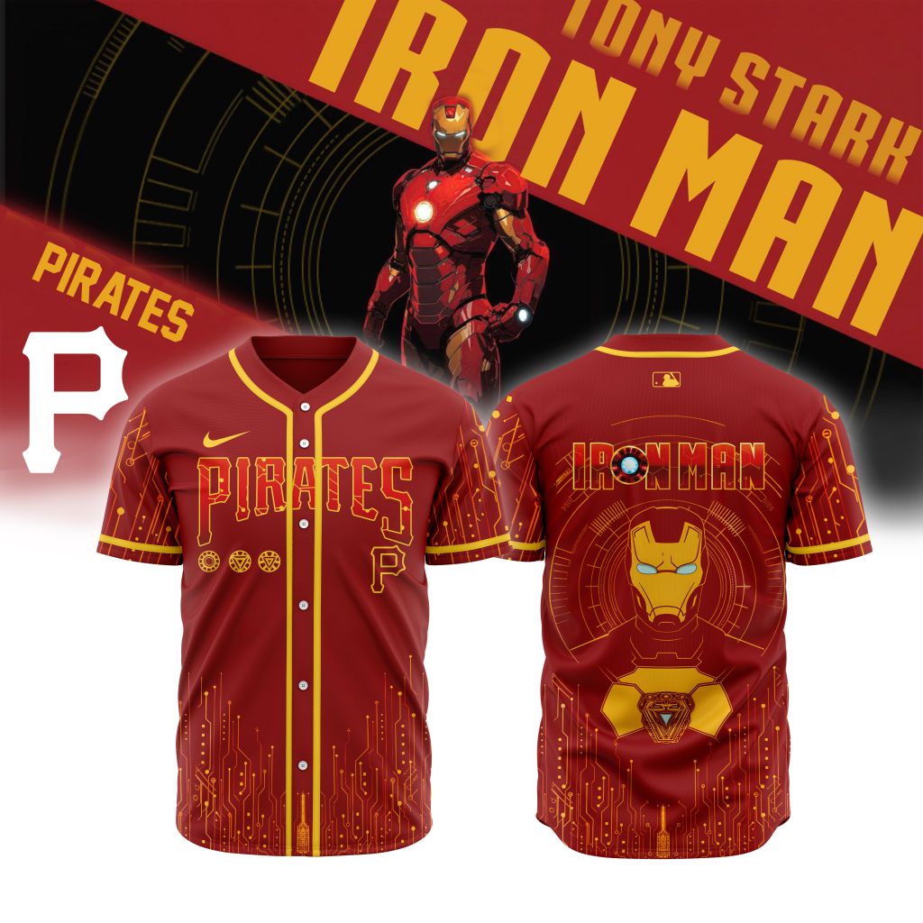 Premium MLB Pittsburgh Pirates X Iron Man Baseball Jersey - PIPI0117