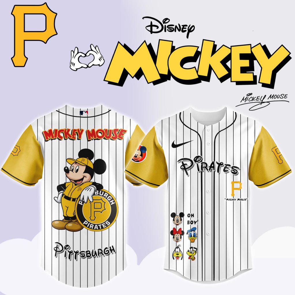 Premium MLB Pittsburgh Pirates X Mickey Mouse And Friends Baseball Jersey - PIPI0118