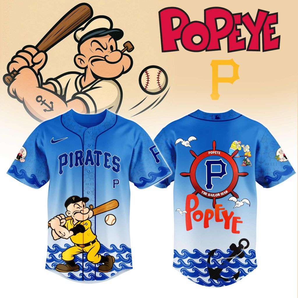 Premium MLB Pittsburgh Pirates X Popeye Baseball Jersey - PIPI0121