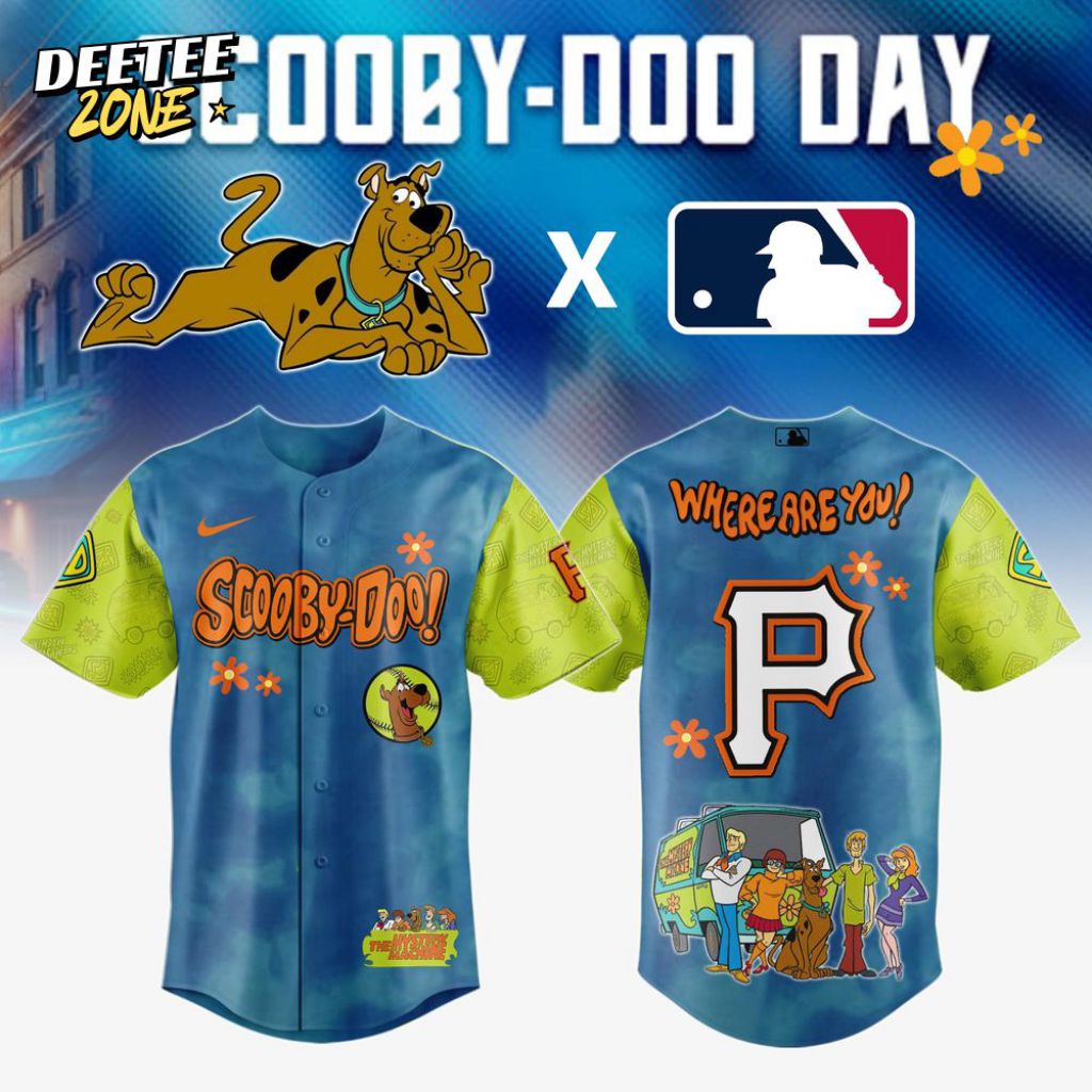 Premium MLB Pittsburgh Pirates X Scooby-Doo Baseball Jersey - PIPI0123