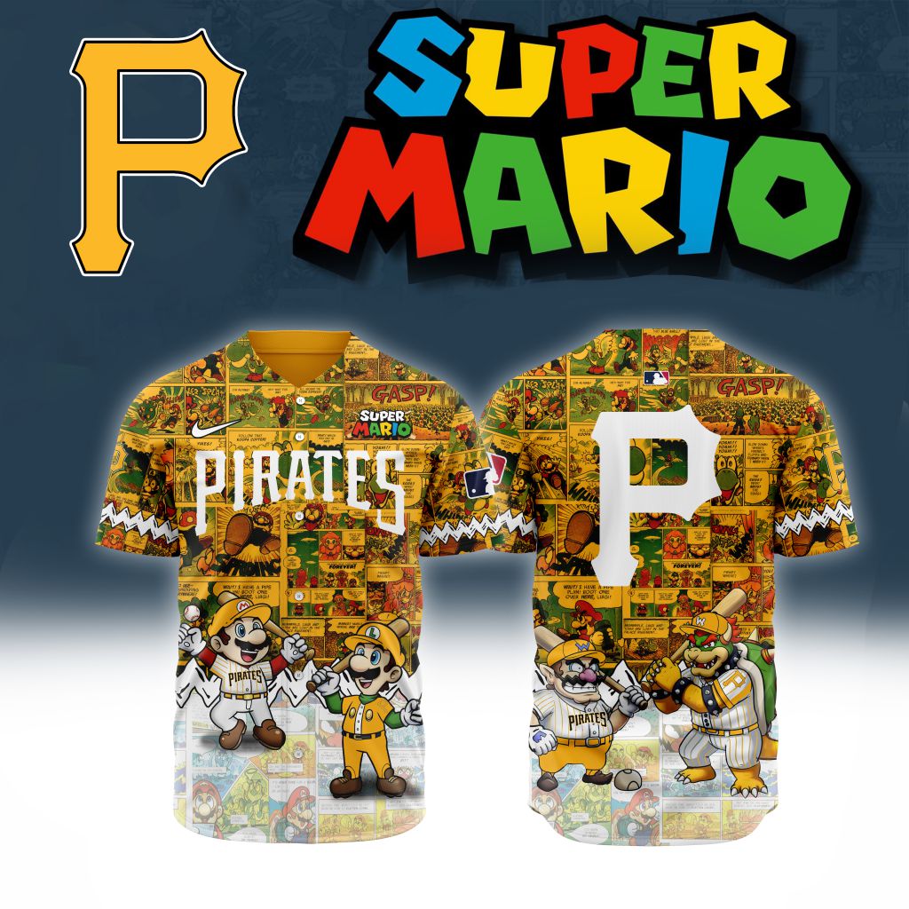 Premium MLB Pittsburgh Pirates X Super Mario Baseball Jersey - PIPI0129