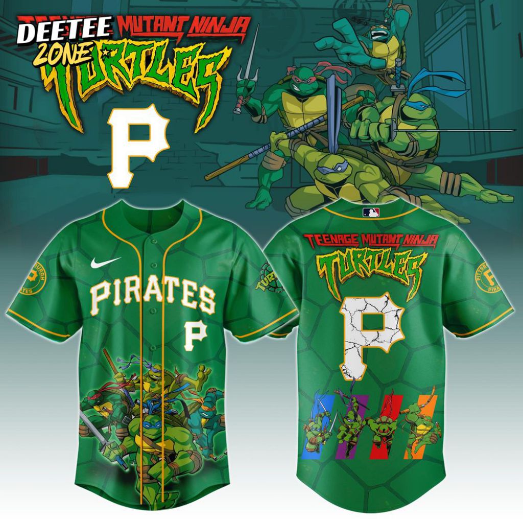 Premium MLB Pittsburgh Pirates X Teenage Mutant Ninja Turtles Baseball Jersey - PIPI0131